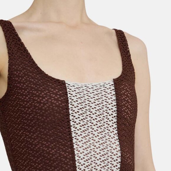 Palmacea | Fara Textured Nilo Brown Maxi Dress | NWT - Picture 9 of 10